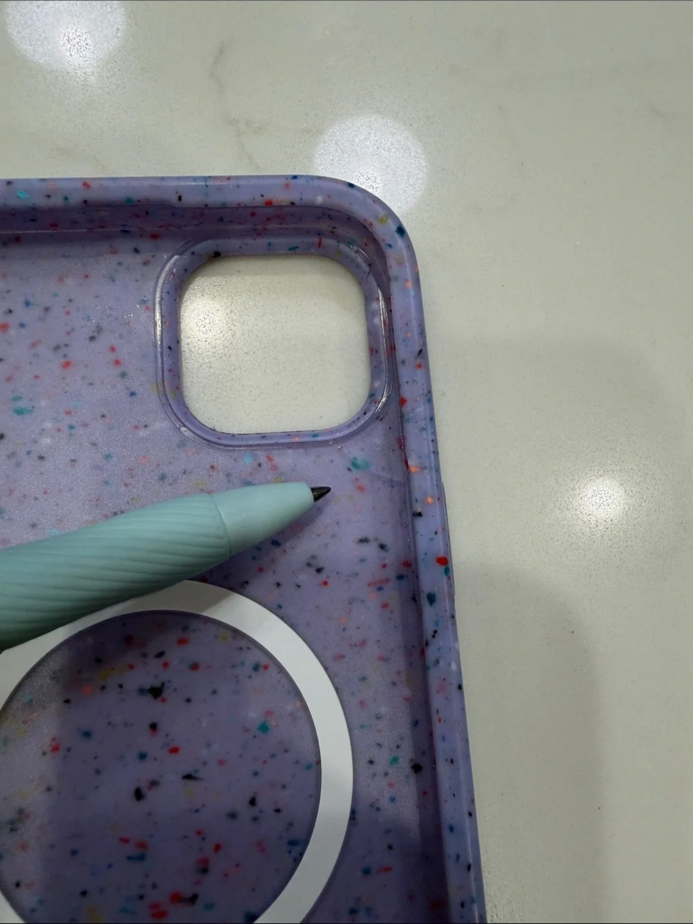 Lavender Sprinkles Silicone MagSafe for iPhone 14 Plus Case